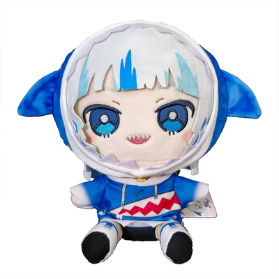 日单周边鲨鱼女孩毛绒公仔