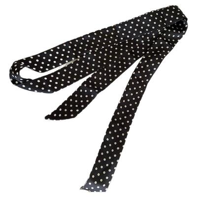 超仙波点缎面长条丝巾高颜值发带