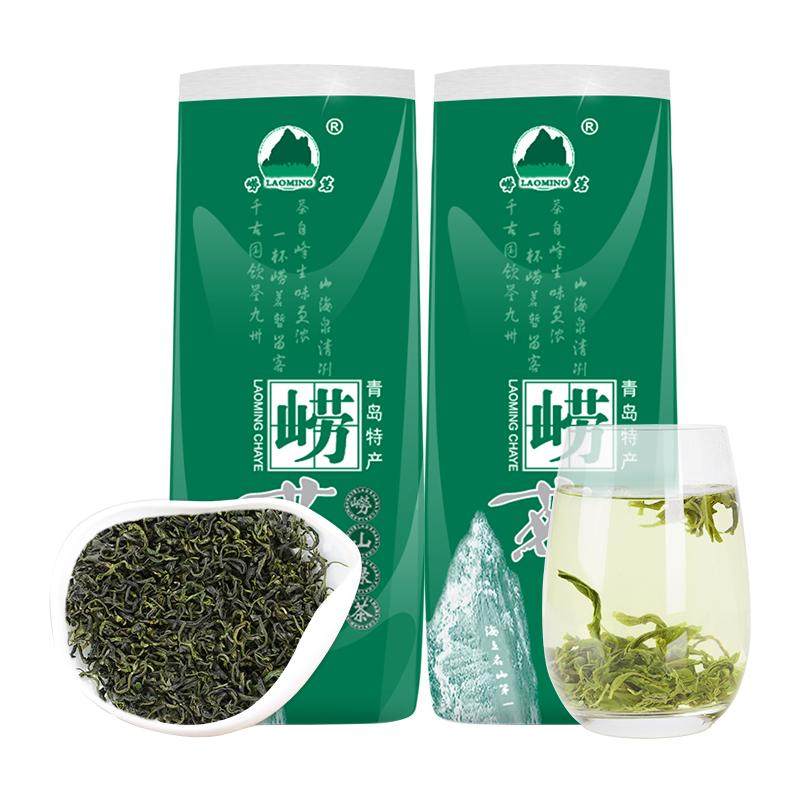 崂茗崂山绿茶青岛口粮浓豆香散装
