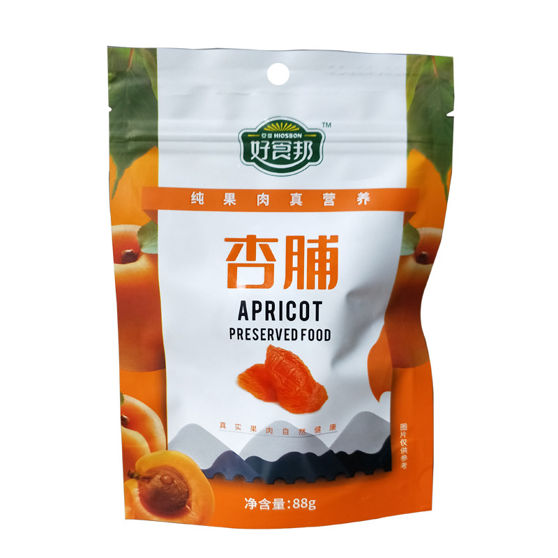亚盛好食邦 杏脯88g*3袋杏干蜜饯果脯休闲零食水果干无核即食杏肉