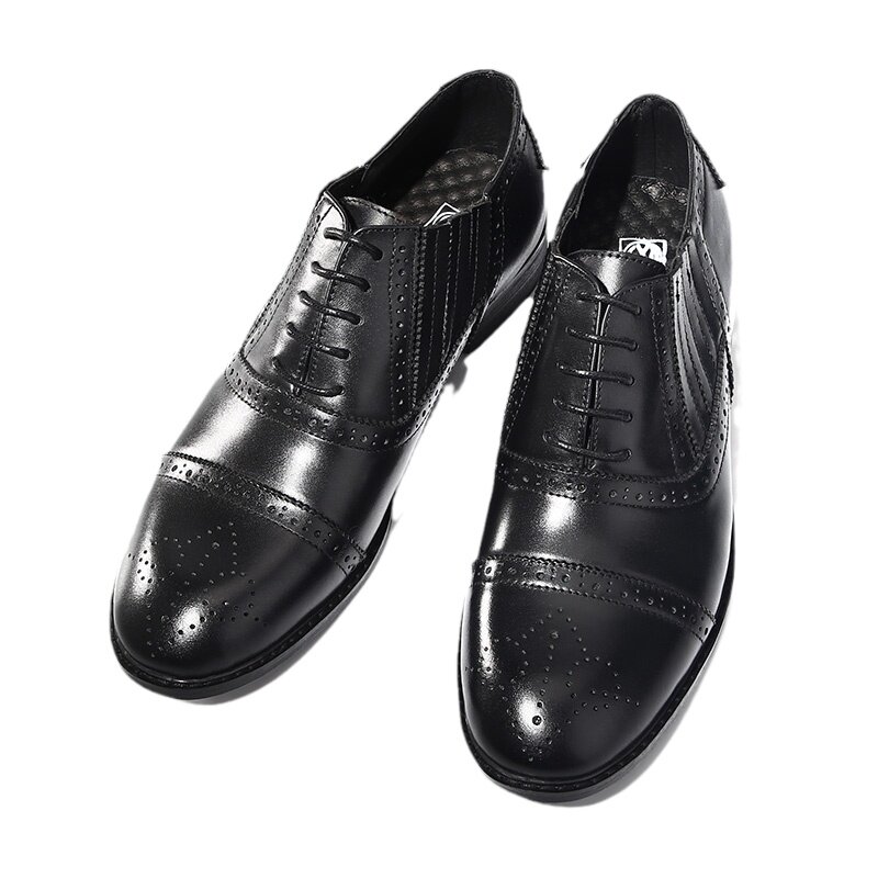 夏季英伦复古布洛克雕花手工复古做旧鞋潮流休闲皮鞋男士牛津鞋