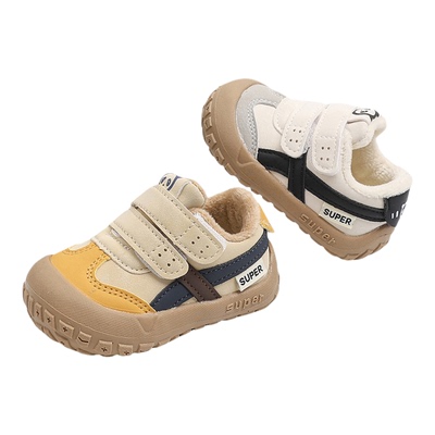 婧麒儿童棉鞋冬季加绒保暖学步鞋