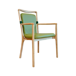 中匠福2026年新款老人椅子北美白蜡木久坐舒服靠背椅家用实木餐椅