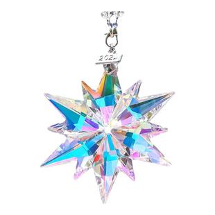 太阳捕手汽车挂件光的礼物创意解压雪花水晶体手摆件玻璃多棱光镜