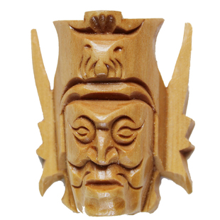 小地摊面具新款道具文创风情苗族手工木质雕刻傩戏小面具地戏旅游