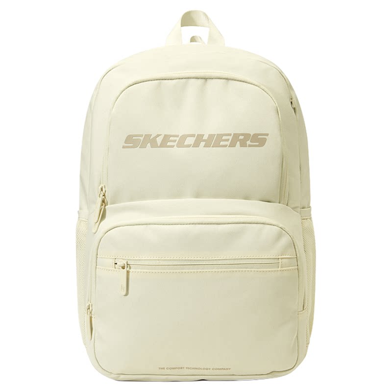 Skechers斯凯奇女男情侣同款大容量双肩包通勤电脑包百搭上学书包