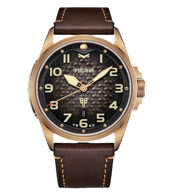 限量正品海鸥手表男士防水夜光全自动机械表男表将军兔青铜款6153