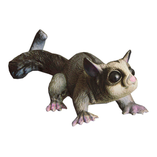 仿真动物塑胶实心树脂模型摆件儿童玩具男女孩礼物滑行负鼠老鼠