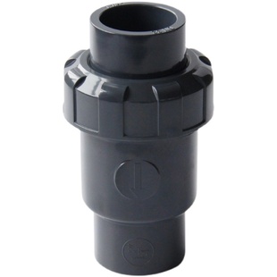 UPVC止回阀化工级逆止阀单向球式止流阀翻板式 PVC工业级阀门包邮