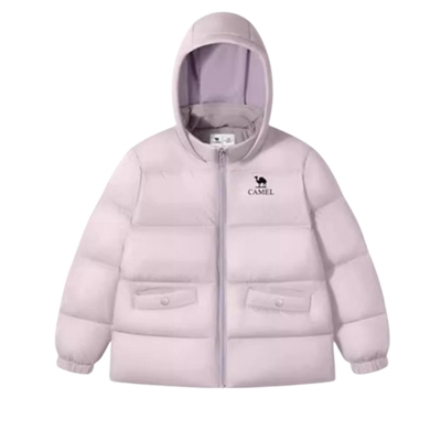 小骆驼儿童羽绒服2025秋冬新款加厚大童保暖连帽外套男女童面包服