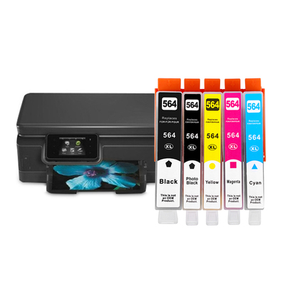 才进适用惠普564XL墨盒黑彩色7510 6510 4610 4620 3520 5510 5520 4620 5525 6520 6525 7520原装打印机墨水