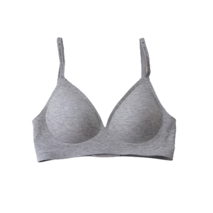 热辣轻运动风性感深V无痕果冻内衣舒适裸感无钢圈软支撑外扩显大