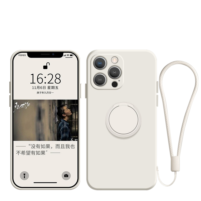 wlks适用苹果15手机壳新款液态硅胶指环支架iphone16promax镜头全包13保护套14pro防摔12高级感女挂