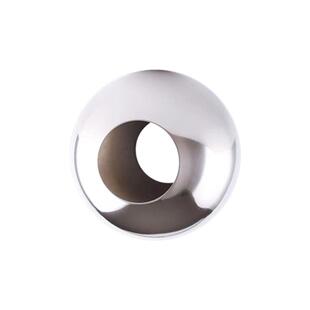63mm-150mm精品双孔球 不锈钢足0.5厚冲孔圆球空心穿孔球装饰钢球