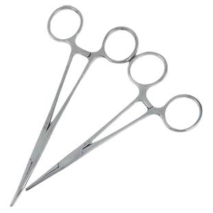 医用止血钳不锈钢血管钳大小号拔火罐宠物钓鱼拔毛直弯头手术钳子