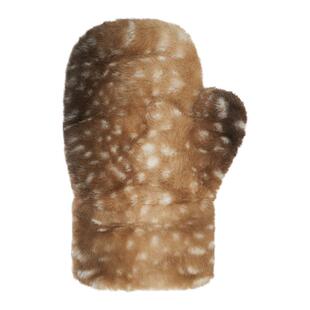 Moussy鹿纹手套日系可爱斑点加秋冬季手套女生冬季毛绒保暖百搭