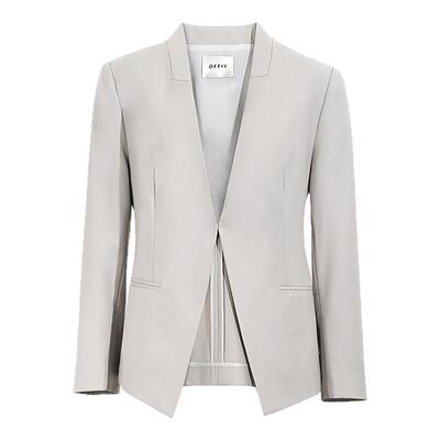 OFFIY春夏羊毛短款修身气质西装