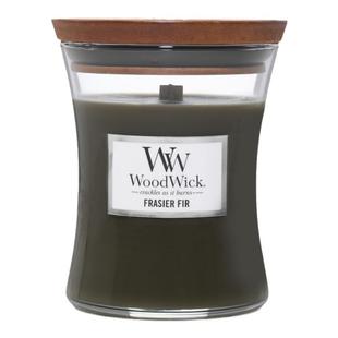 送点火器woodwick大豆香薰蜡烛ww中瓶275g冷杉白茶抹茶冬日花环