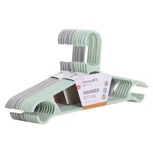 茶花塑料衣架家用加厚加粗晾衣撑挂衣防滑熟料衣服撑子衣架子