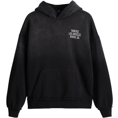 【Fairfax】HM男装女装卫衣秋季加绒宽松情侣装长袖连帽衫1255569