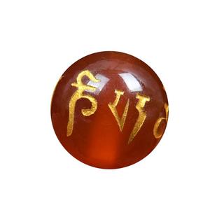 天然黑玛瑙红玛瑙烫金六字真言散珠DIY手工编织貔貅配珠饰品件