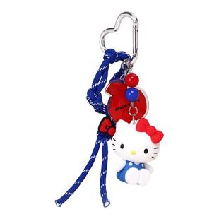 YUYI正版联名可爱kt凯蒂猫hellokitty车钥匙扣书包包挂件链珠挂饰