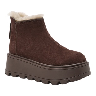 SATURDAYMODE女士雪地靴子2025新爆款冬季加绒厚巨好看的今年超火