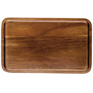 日式木质长方形托盘酒店披萨点心盘菜杯盘面包托盘实木家用收纳盘