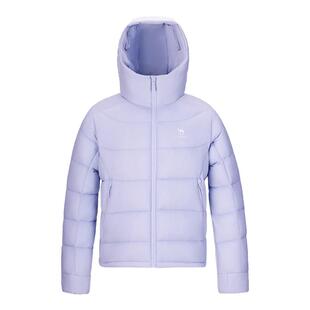 骆驼女装鹅绒服2025新款冬季抗寒保暖轻薄粉色外套短款排骨羽绒服