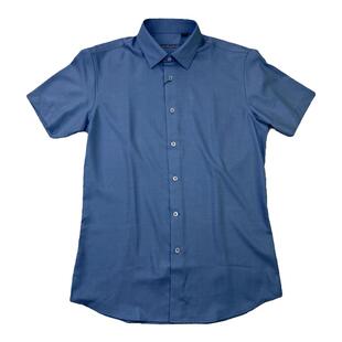 报喜鸟SAINT ANGELO新款男士休闲夏修身青年专柜正品短袖衬衫衬衣