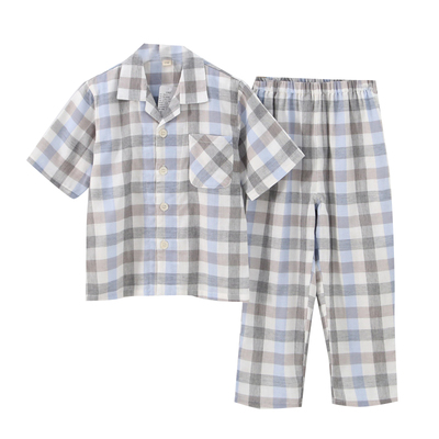 夏天大童岁短袖长裤夏薄款家居服