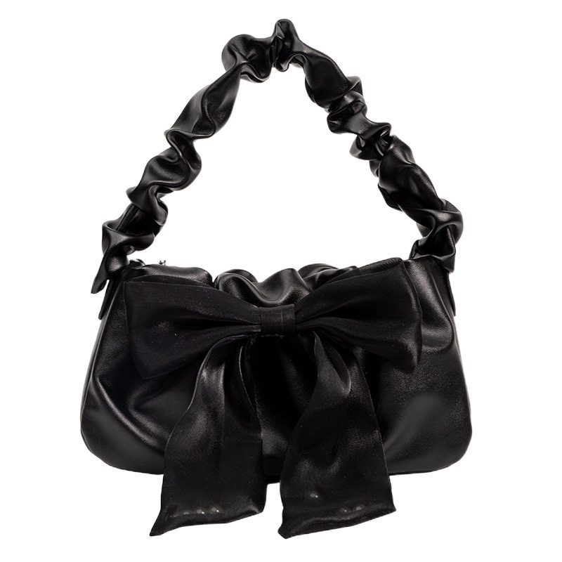 女士时尚甜妹蝴蝶结手提包斜挎包