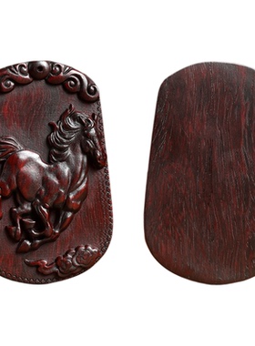 小叶紫檀木雕生肖马本命年吊坠马到成功车挂件钥匙扣毛衣项链木质