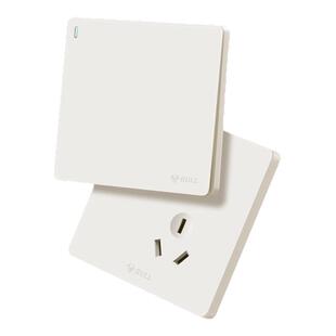 公牛开关插座面板官方旗舰店正品家用五孔墙壁墙上暗装g12米绒白