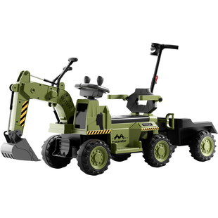 儿童挖掘机玩具车可坐人大号女男孩遥控电动挖土机可坐工程车勾机