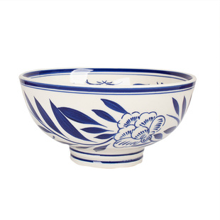 水煮鱼盆面碗复古中式陶瓷高脚碗老关中碗商用大号油泼面店专用