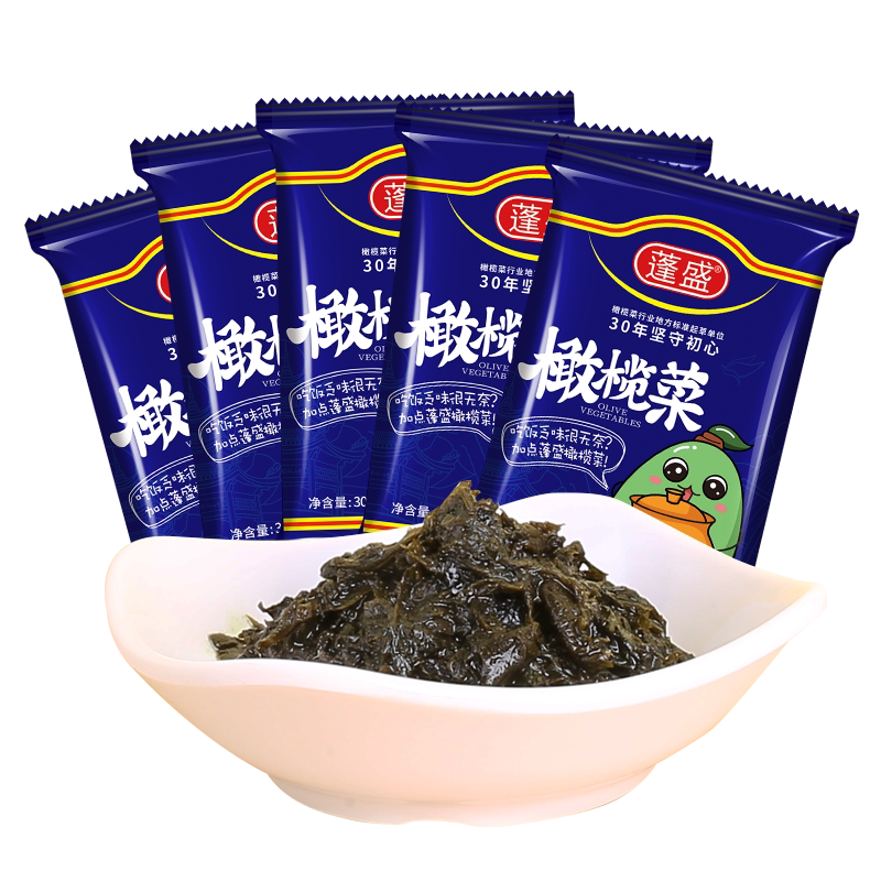 蓬盛橄榄菜袋装下饭菜方便即食