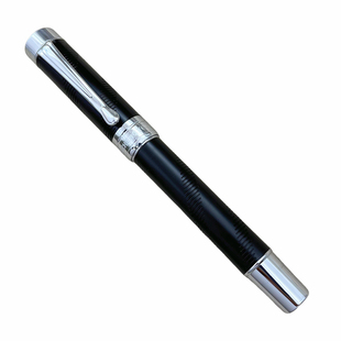 【大豆步步高升黑银款钢笔】办公练字笔通用书写工具钢笔鹏城优品