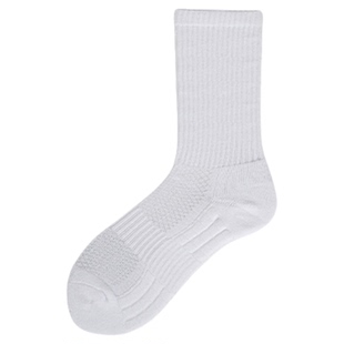 专业运动袜男款篮球白色中长筒10A抗菌透气纯棉跑步加厚毛巾底袜