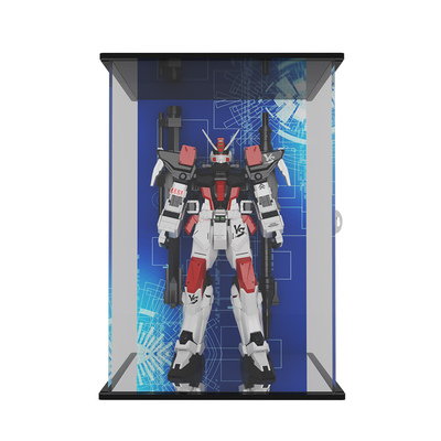 适用高达PG1/60系列敢达强袭红色异端透明手办防尘罩亚克力展示盒