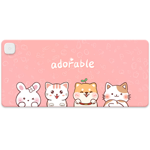 超大加热鼠标垫暖桌垫电热加热桌垫冬天办公室办公桌发热暖垫暖手