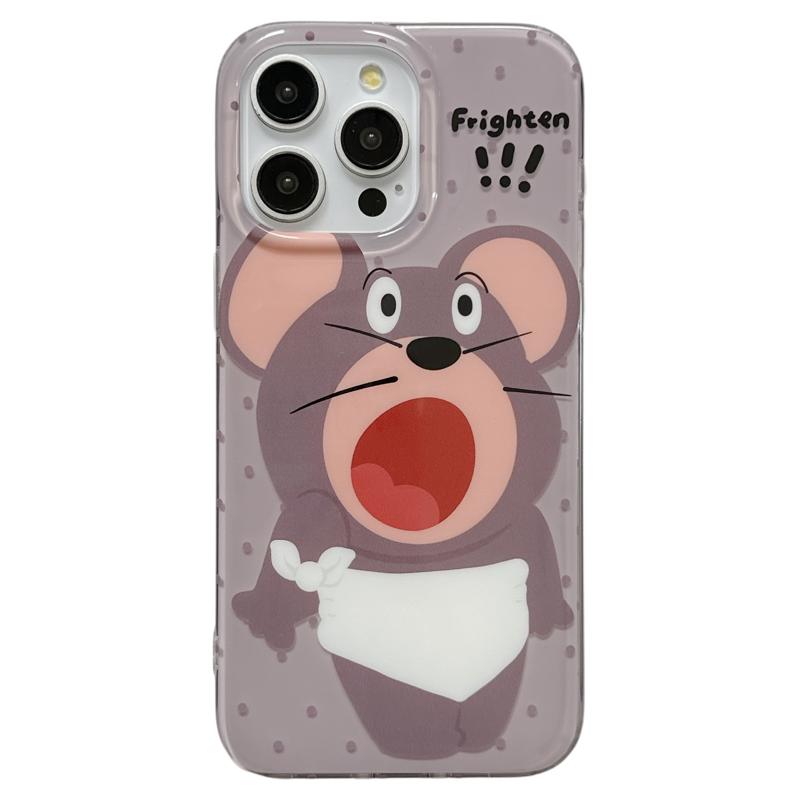 jze 搞怪趣味卡通杰瑞老鼠适用苹果16ProMax手机壳iphone13新款15pro女小众17双层16pro超火14创意防摔保护套