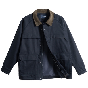 中年爸爸春装夹克男中老年人宽松春秋外套老人爷爷男装上衣大码