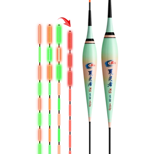 日夜两用硬尾鲢鳙翘嘴行程夜光漂黑坑超长流氓漂加粗醒目大物浮漂