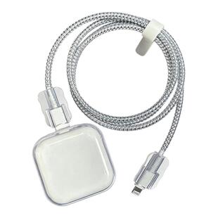 适用苹果17promax充电器保护套iphone17数据线保护缠线40w防折断咬线器17pro手机线破损修复air保护头缠绕器
