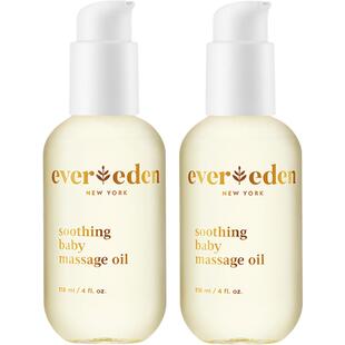 【自营】Evereden婴儿抚触油按摩油宝宝植物油 118ml*2身体润肤油