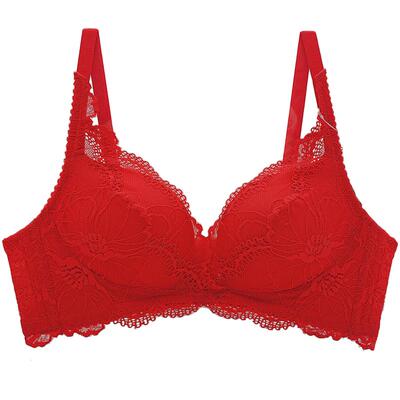 欣姿芳调整型收副乳内衣蕾丝聚拢上托防下垂厚款无钢圈文胸女6339