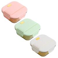 梵施家品高硼硅琥珀色方形飯盒