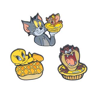 Soap Studio华纳授权动画 猫和老鼠徽章扣章 汤姆和杰瑞可爱胸针