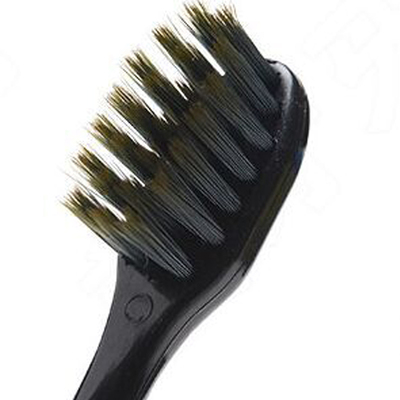 LG竹盐炫黑密柔牙刷含钙小头软毛